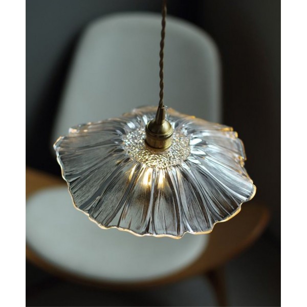 Lotus Creative retro glass pendant lamp
