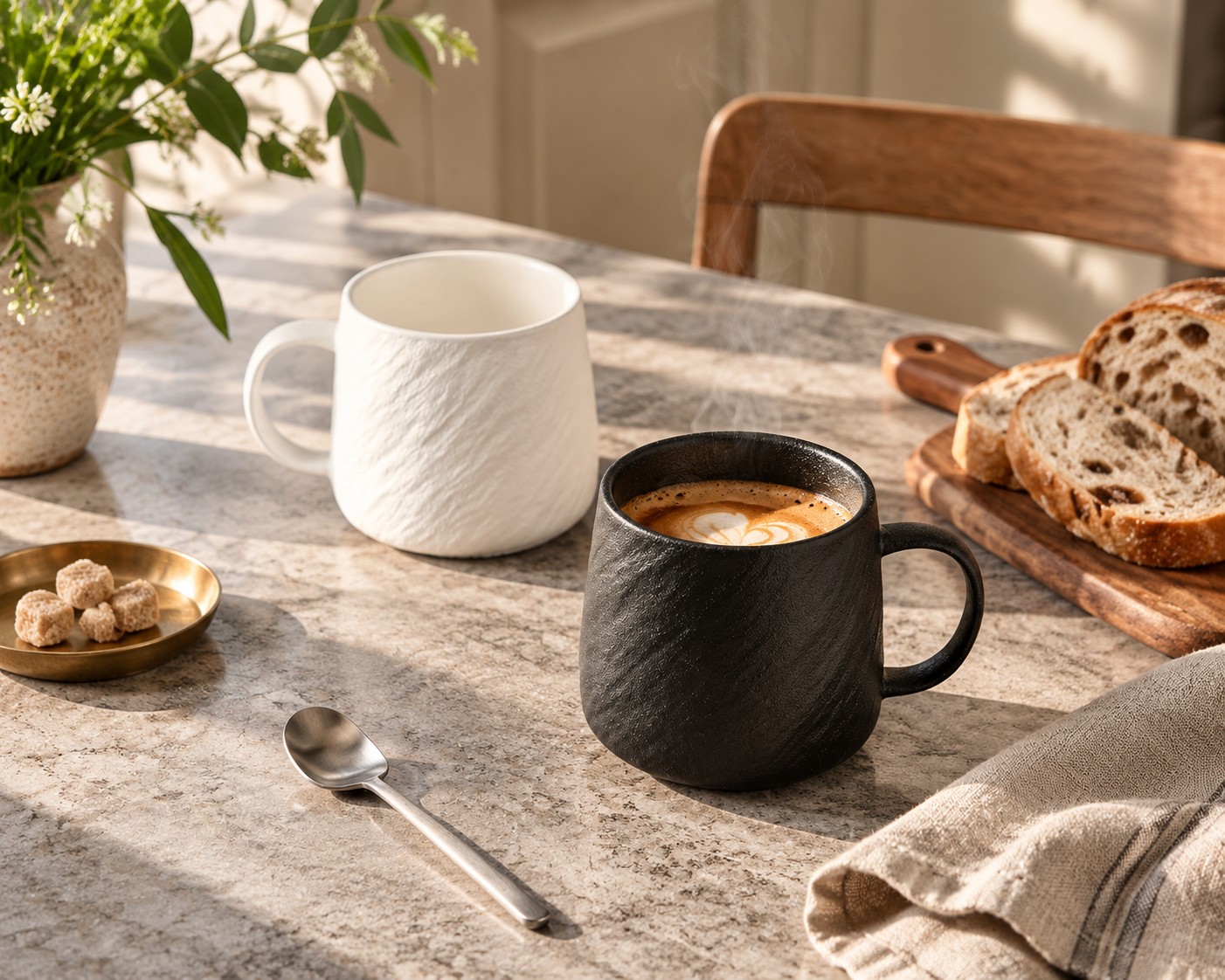 Suspension au-dessus d’une table
