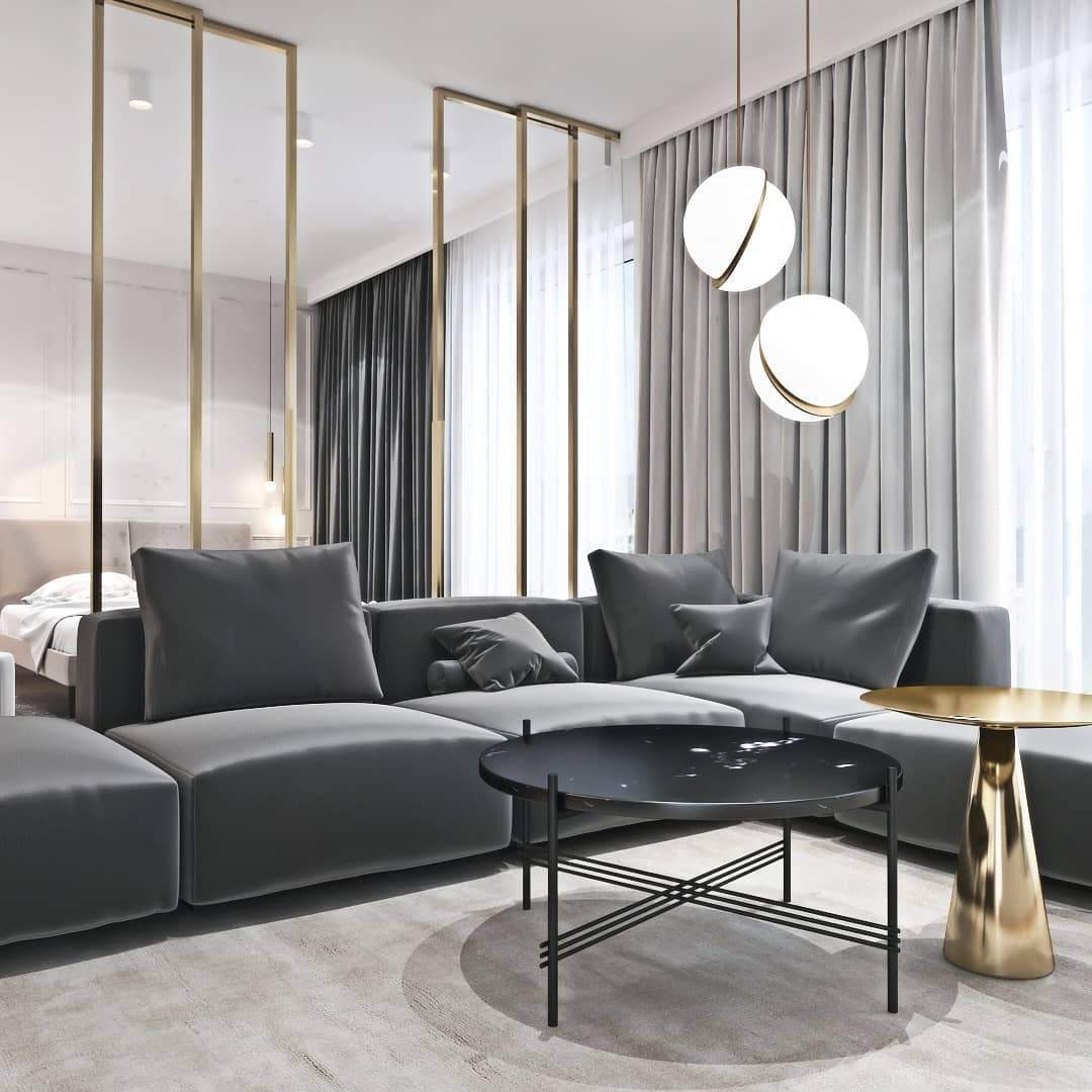 Crescent pendant lamp