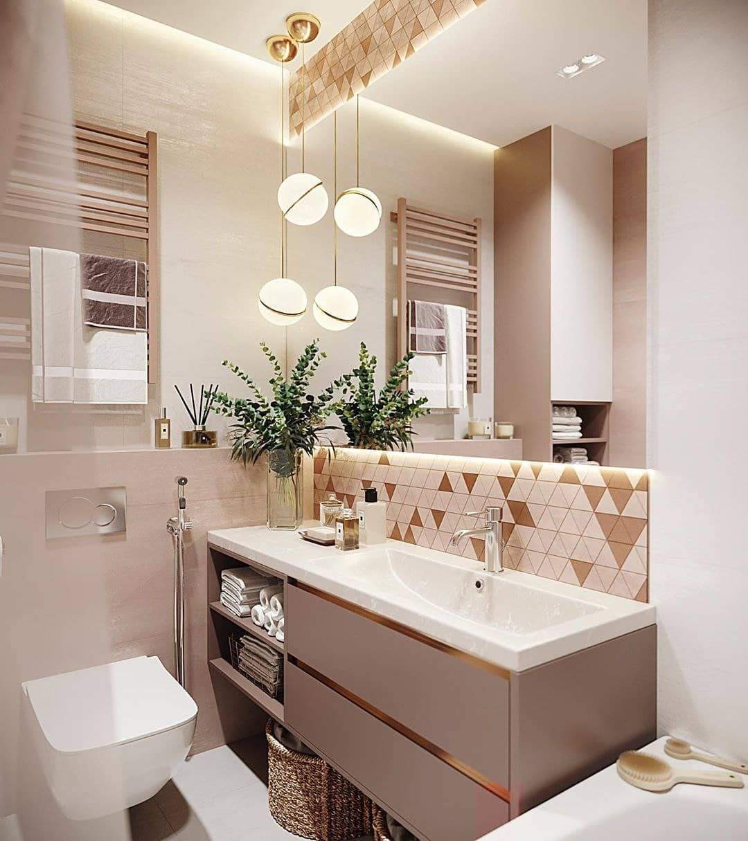 Crescent pendant lamp